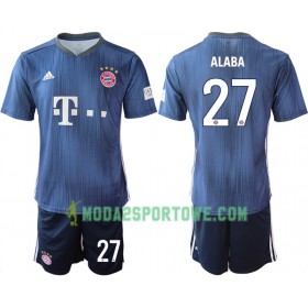 Koszulka Bayern Monachium ALABA 27 Dziecięcy Trzeci Stroje Piłkarskie 2018/19 Krótki Rękaw 